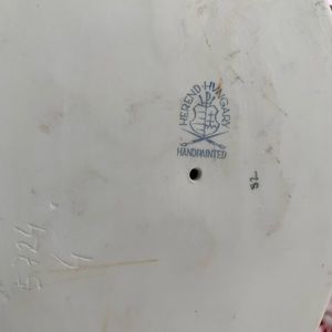 Traditional Hungarian ceramics. About 10 cm tall and are Herend brand.